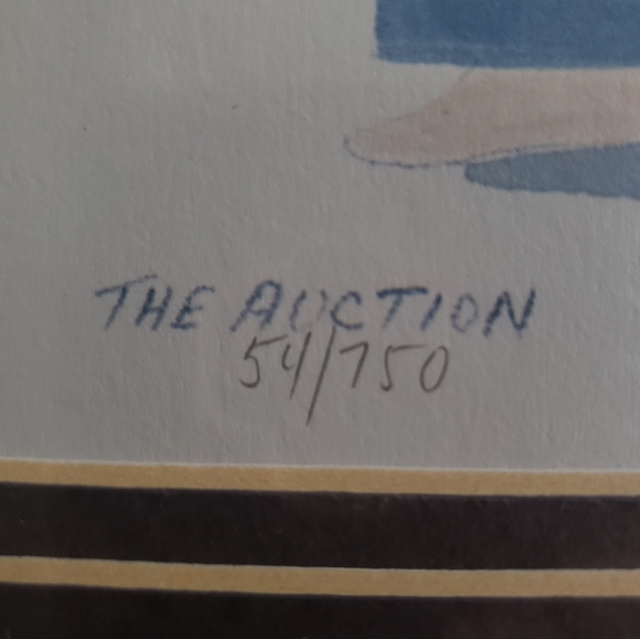 Diane Graebner Amish Painting "The Auction" - Picture 2 of 4